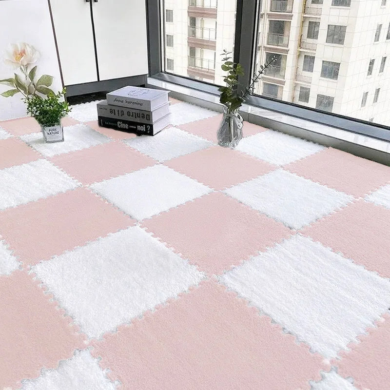 Interlocking Foam Floor Mats EVA Non Slip 24 Piece For Bedroom And Living Room