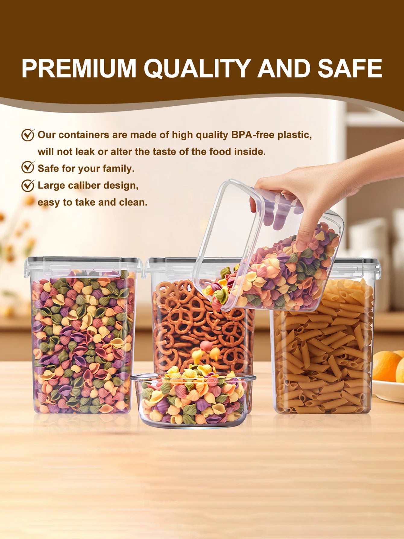 Sealed Food Storage Containers With Lids 48 Piece Set
