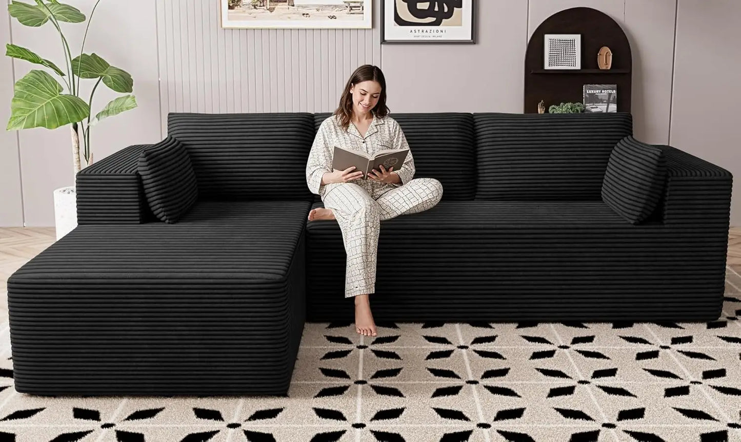 Cloud Sectional L Shaped Couch Modular Living Room Sofa