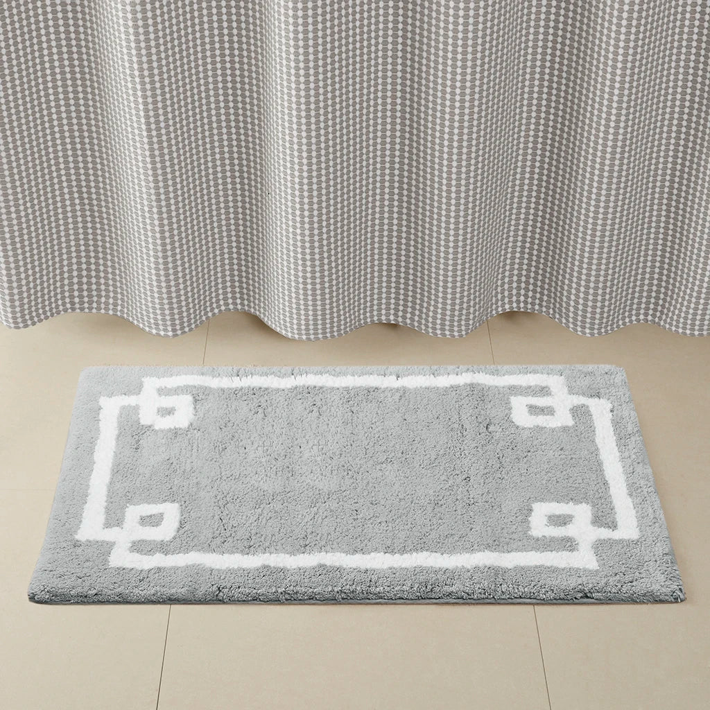 Cotton Tufted Bath Rug For Luxurious Bathroom Comfort