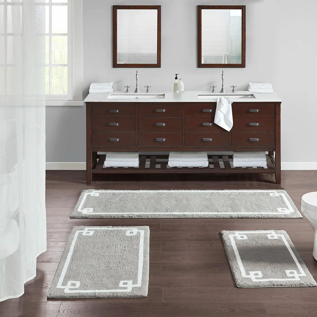 Cotton Tufted Bath Rug For Luxurious Bathroom Comfort