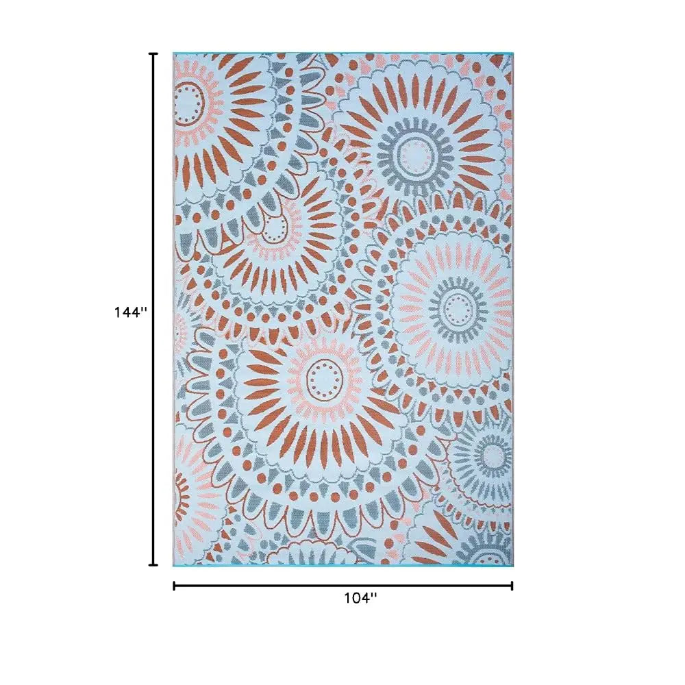 DIXSG Reversible Outdoor Indoor Rug Mat Waterproof Patio Garden
