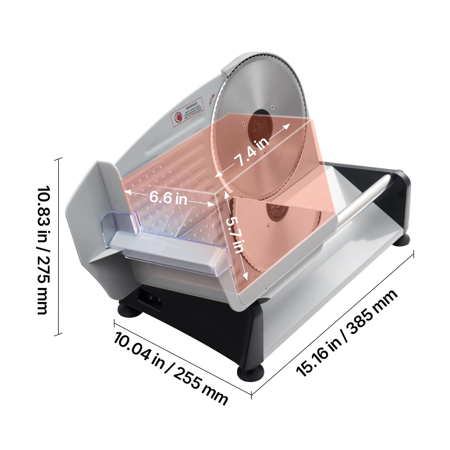 SucceBuy Electric Meat Slicer With SUS420 Blades For Deli