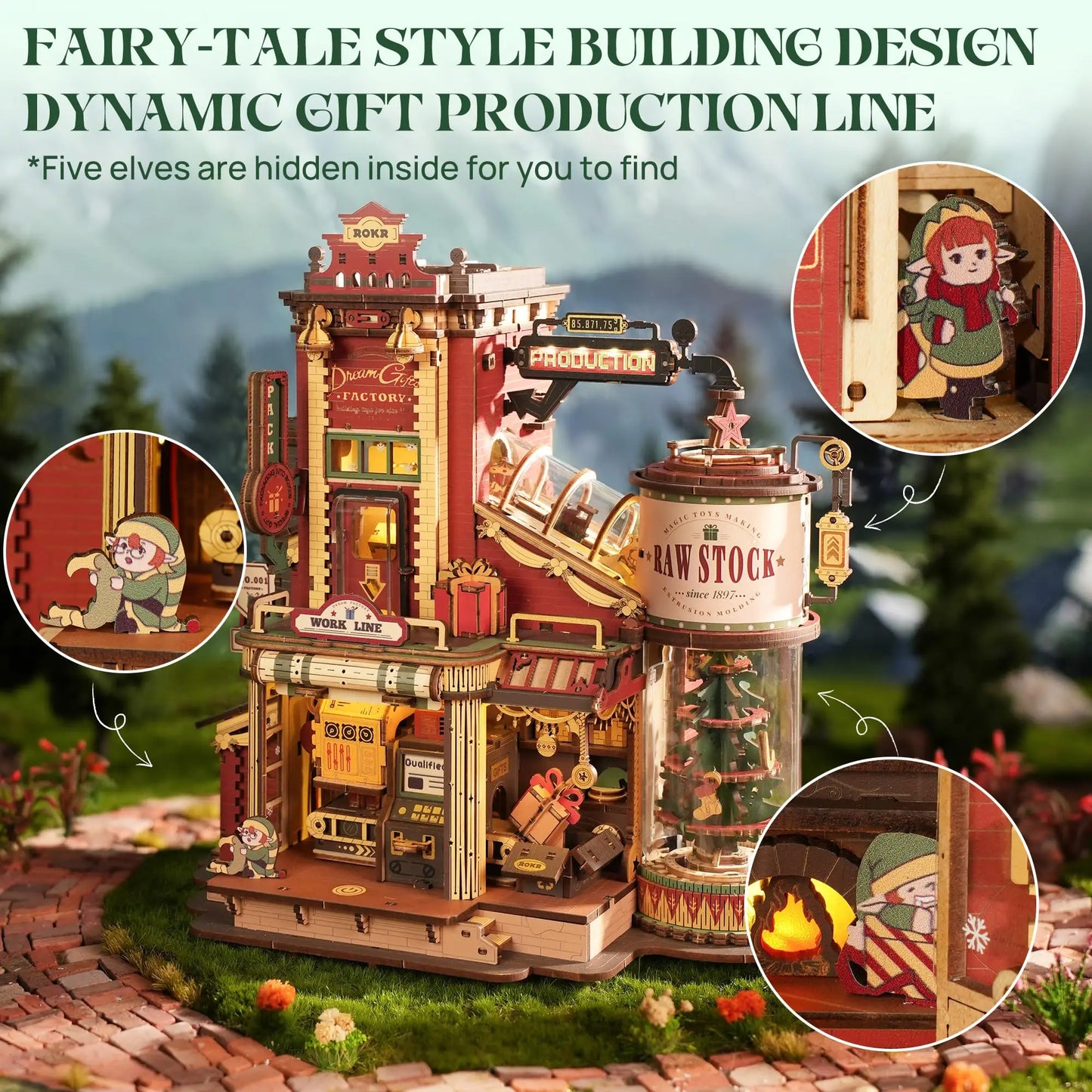 Robotime Rokr Dream 3D Wooden Puzzle with Light and Music