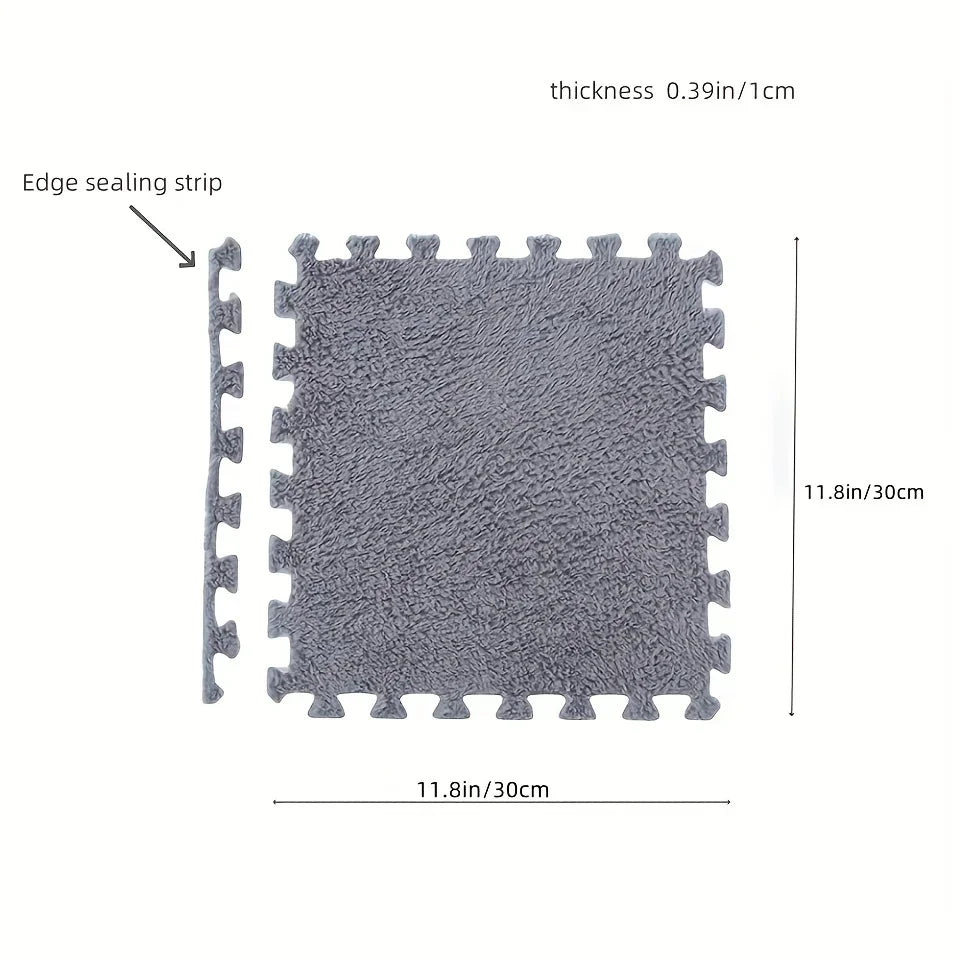 Interlocking Foam Floor Mats EVA Non Slip 24 Piece For Bedroom And Living Room