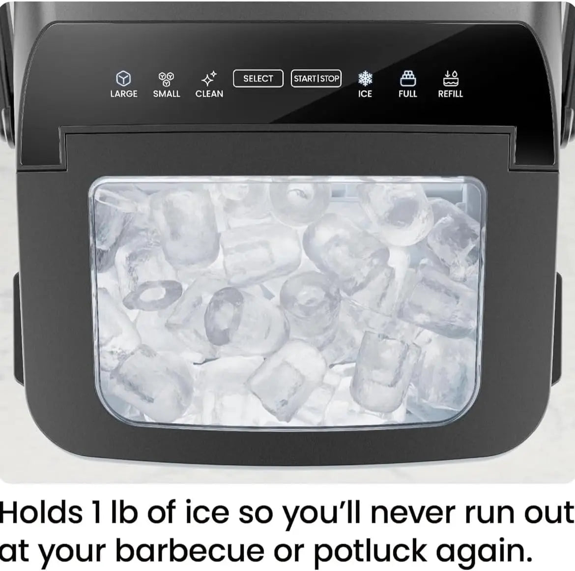 Portable Ice Maker Countertop Self Cleaning Home Kitchen Office