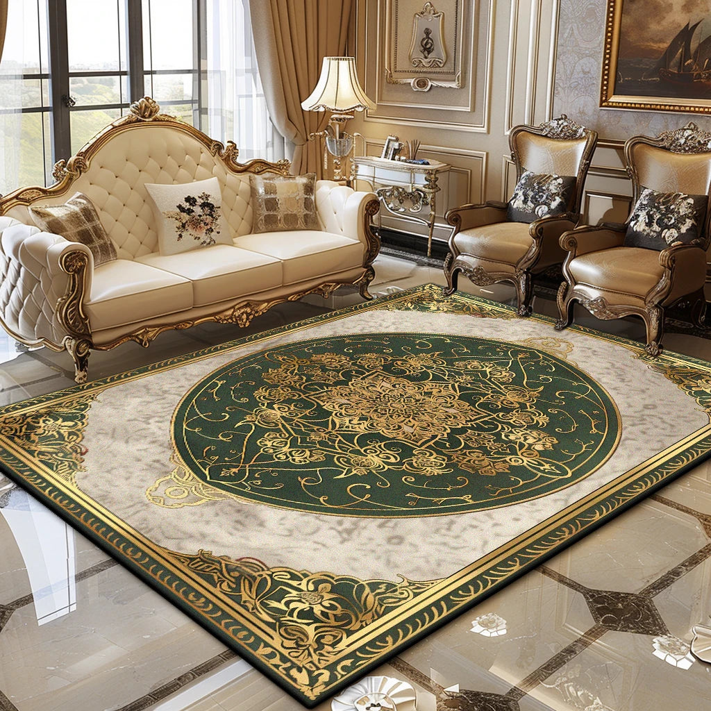 European Luxury Living Room Carpet Soft Fluffy Floor Rug