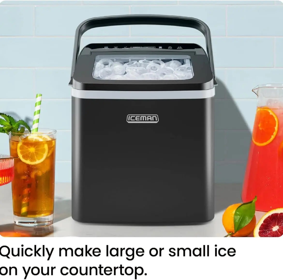 Portable Ice Maker Countertop Self Cleaning Home Kitchen Office