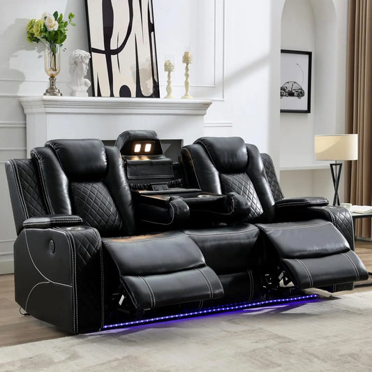 Todrani Power Reclining Sofa Zero Gravity With Wireless Charger