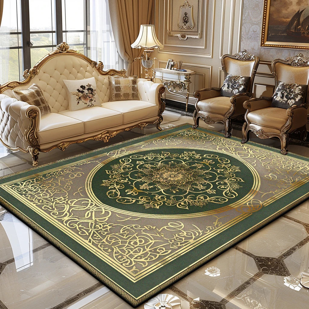 European Luxury Living Room Carpet Soft Fluffy Floor Rug