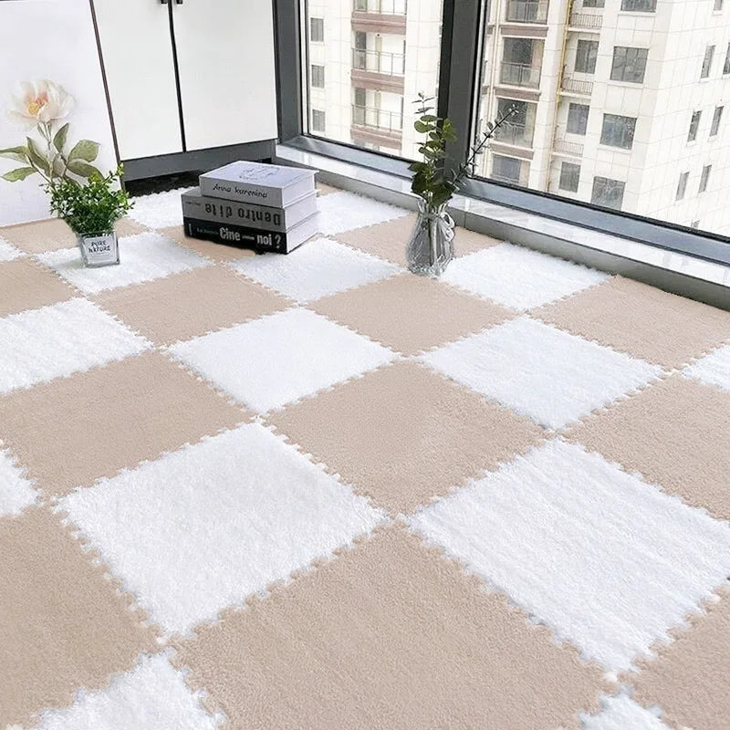 Interlocking Foam Floor Mats EVA Non Slip 24 Piece For Bedroom And Living Room