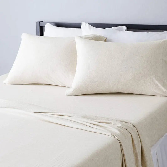 Cotton Jersey Bed Sheets Set 4 Piece
