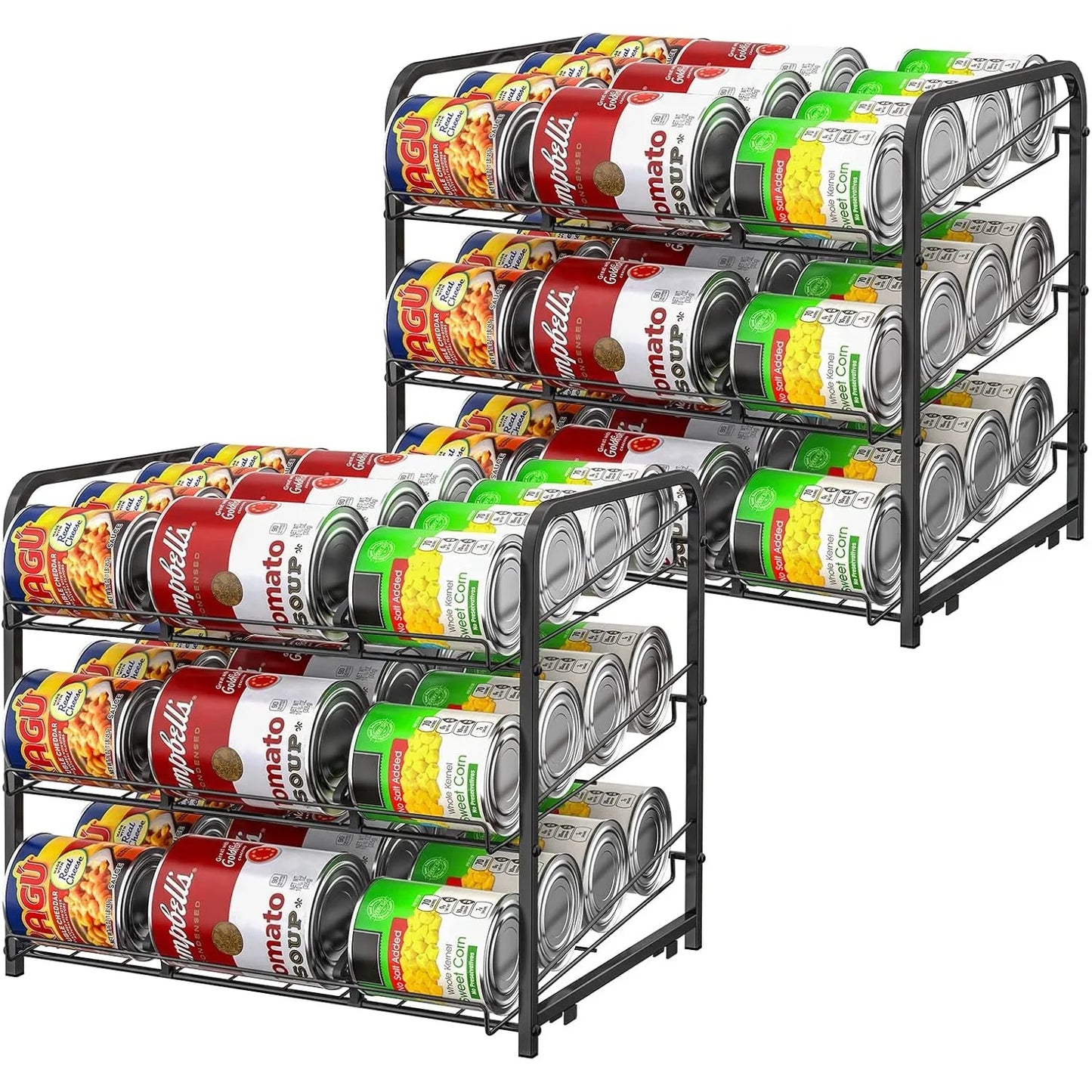 Stackable Can Organizer 2-Pack For 36 Cans