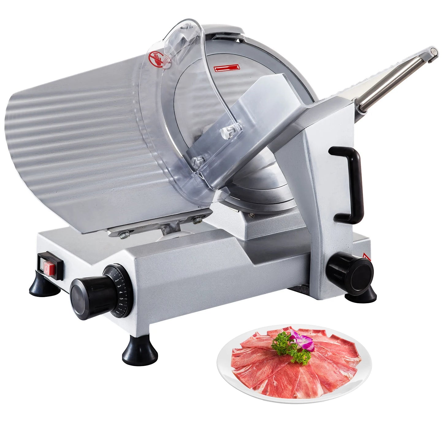 SucceBuy Meat Slicer 320W Electric Deli For Meat And Cheese