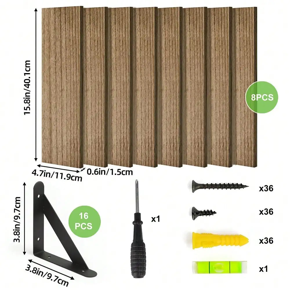 Tomnk 8 Piece Floating Shelves Rustic Wood Wall Decor And Storage