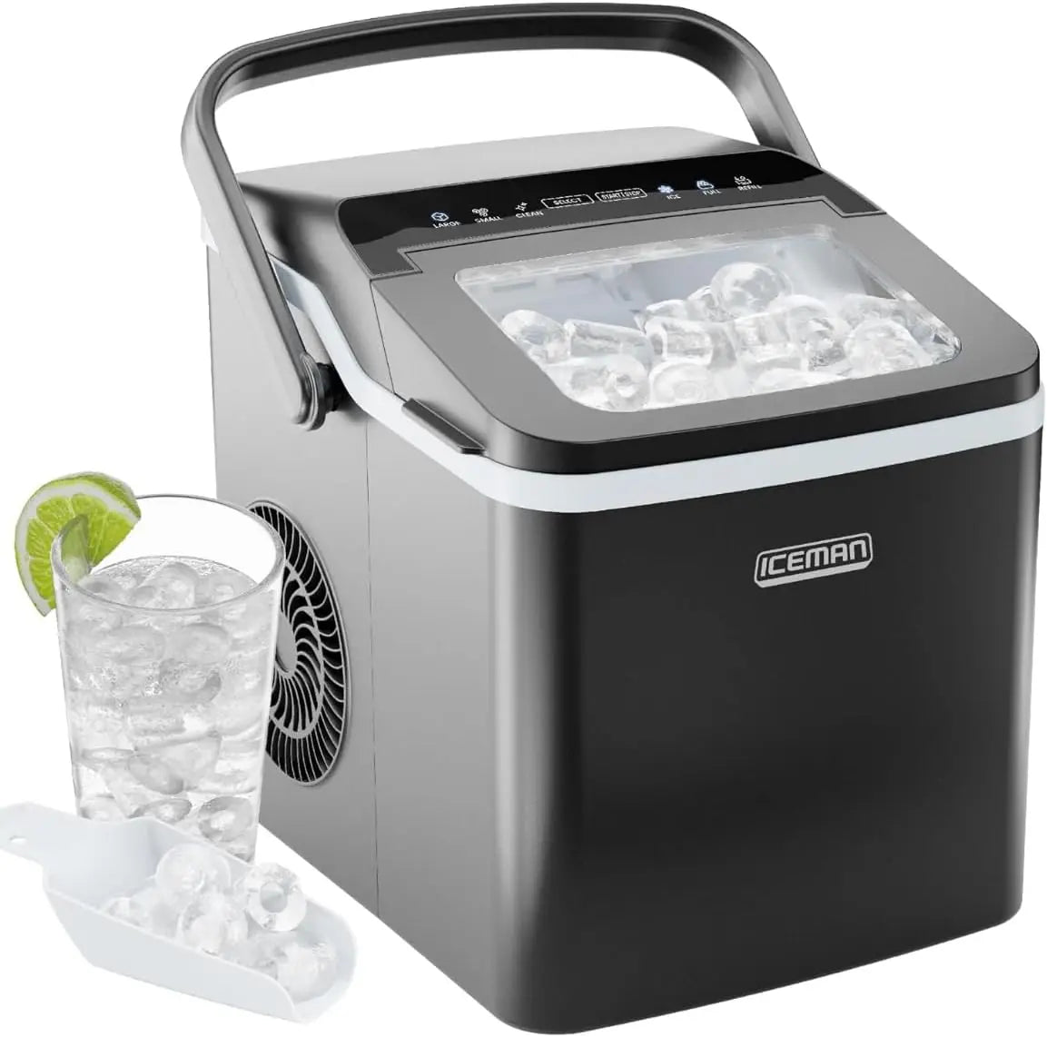 Portable Ice Maker Countertop Self Cleaning Home Kitchen Office
