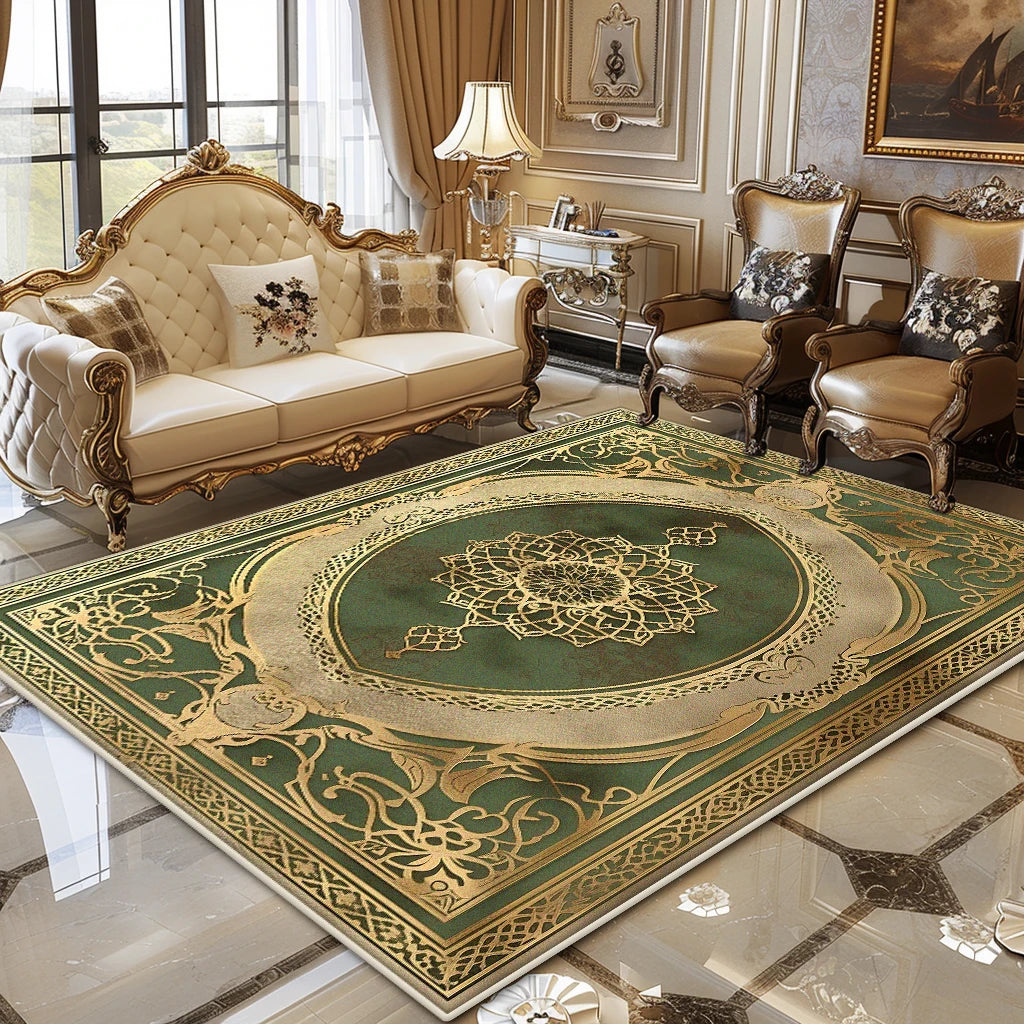 European Luxury Living Room Carpet Soft Fluffy Floor Rug