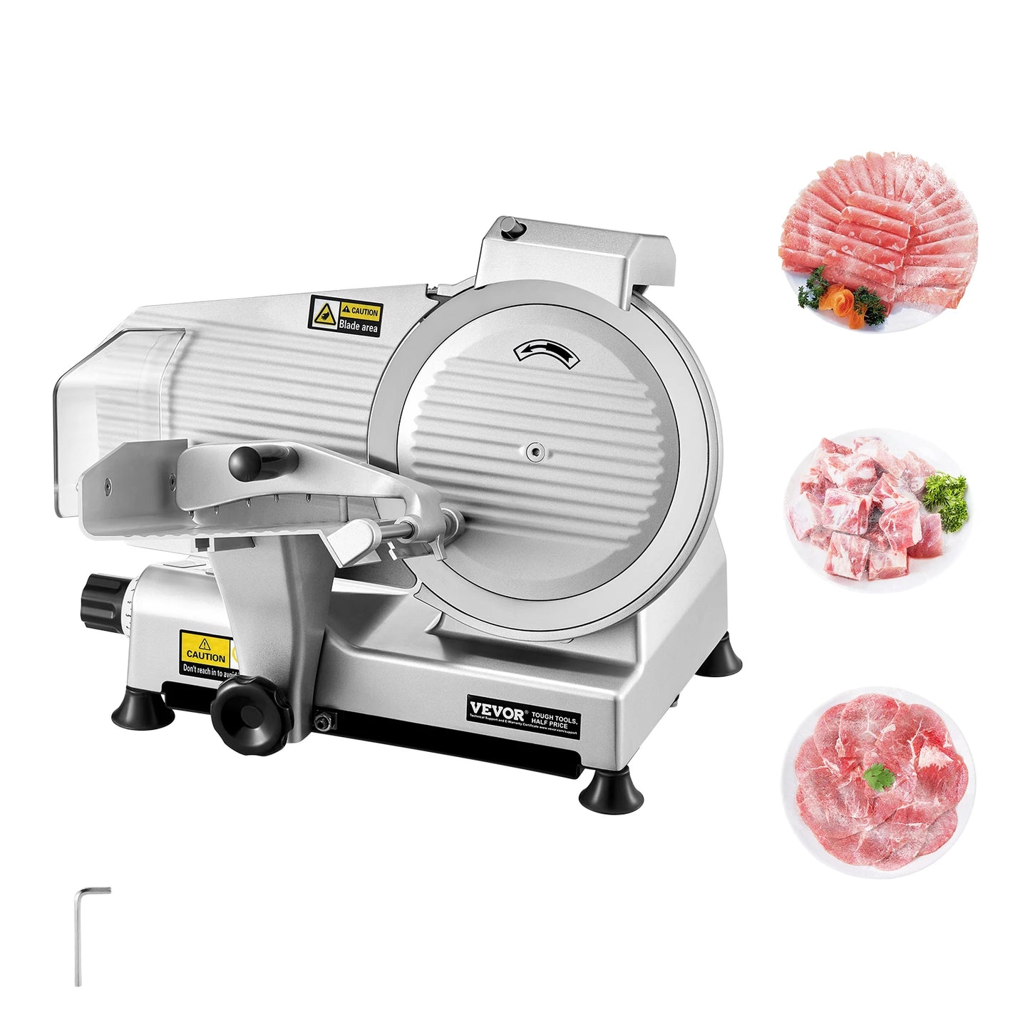 SucceBuy 180W Commercial Meat Slicer With Premium 65Mn Blade
