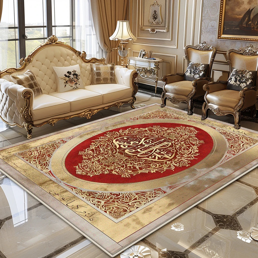 European Luxury Living Room Carpet Soft Fluffy Floor Rug