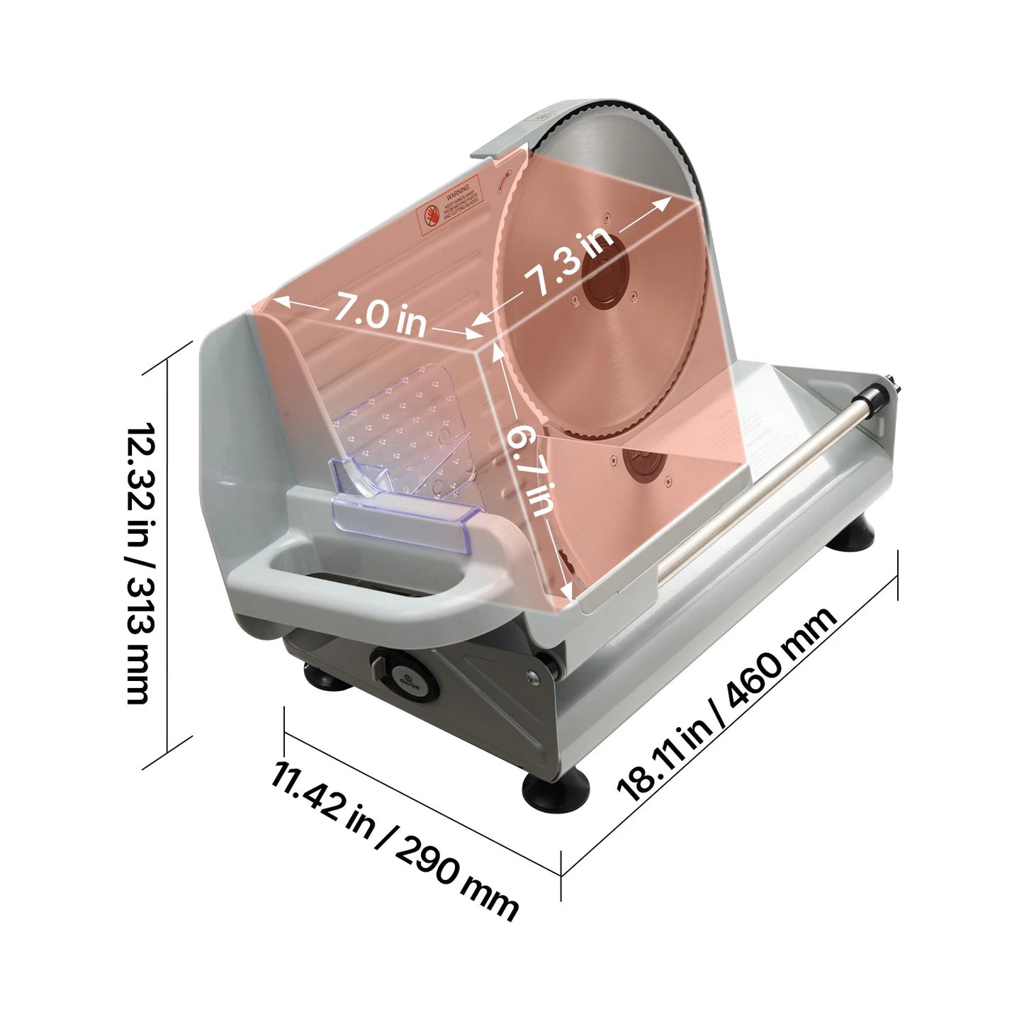 SucceBuy Electric Meat Slicer With SUS420 Blades For Deli