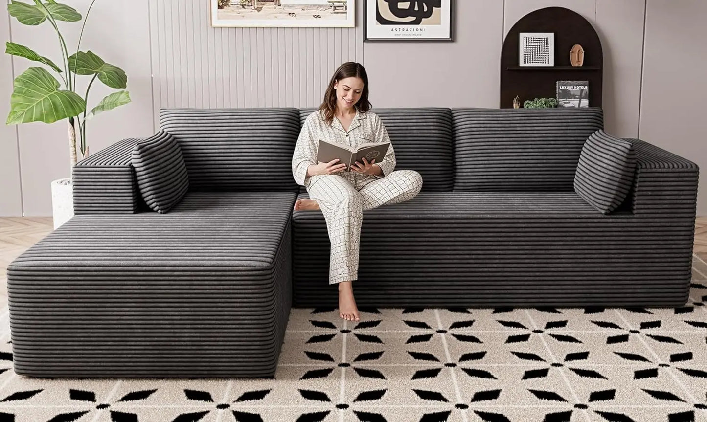 Cloud Sectional L Shaped Couch Modular Living Room Sofa