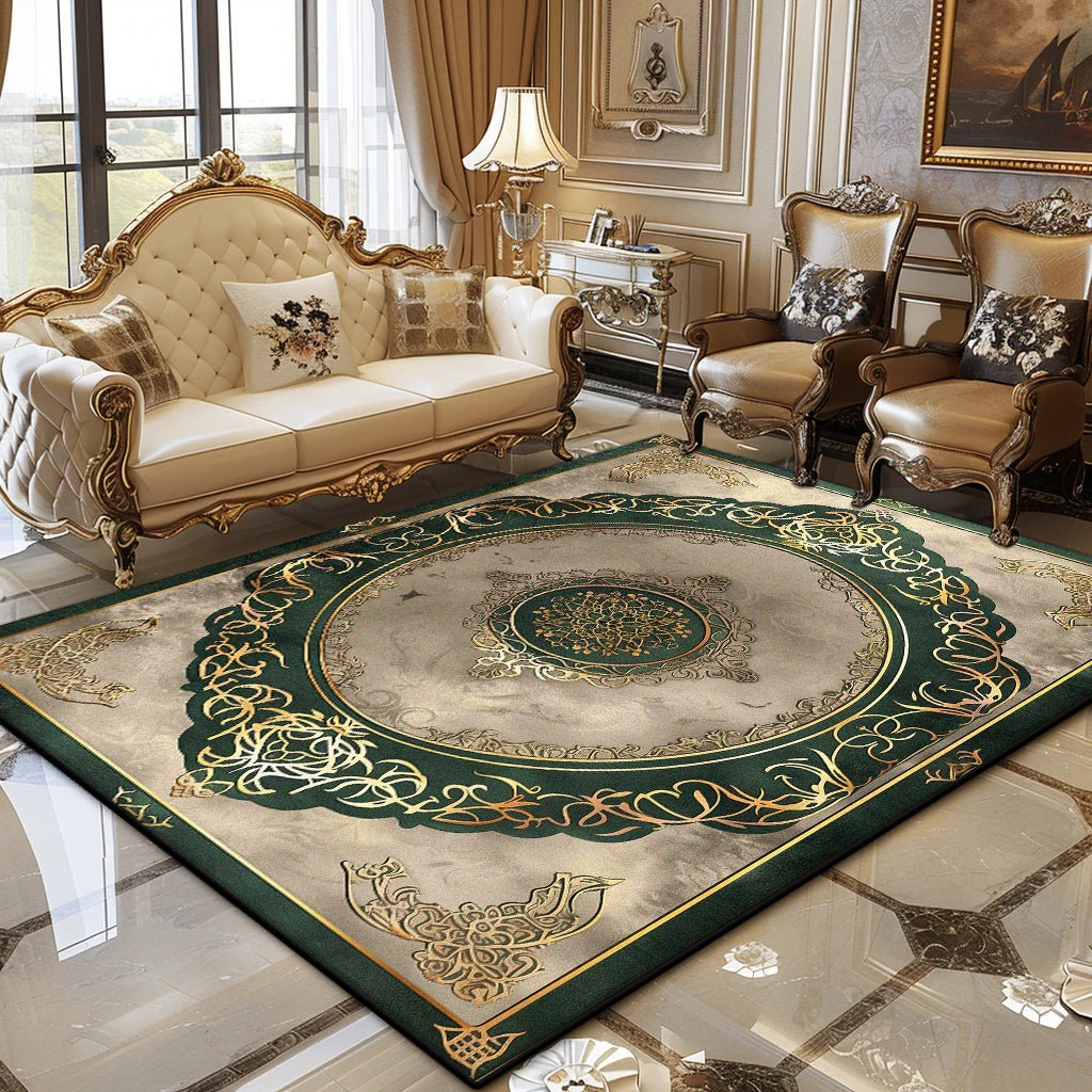 European Luxury Living Room Carpet Soft Fluffy Floor Rug