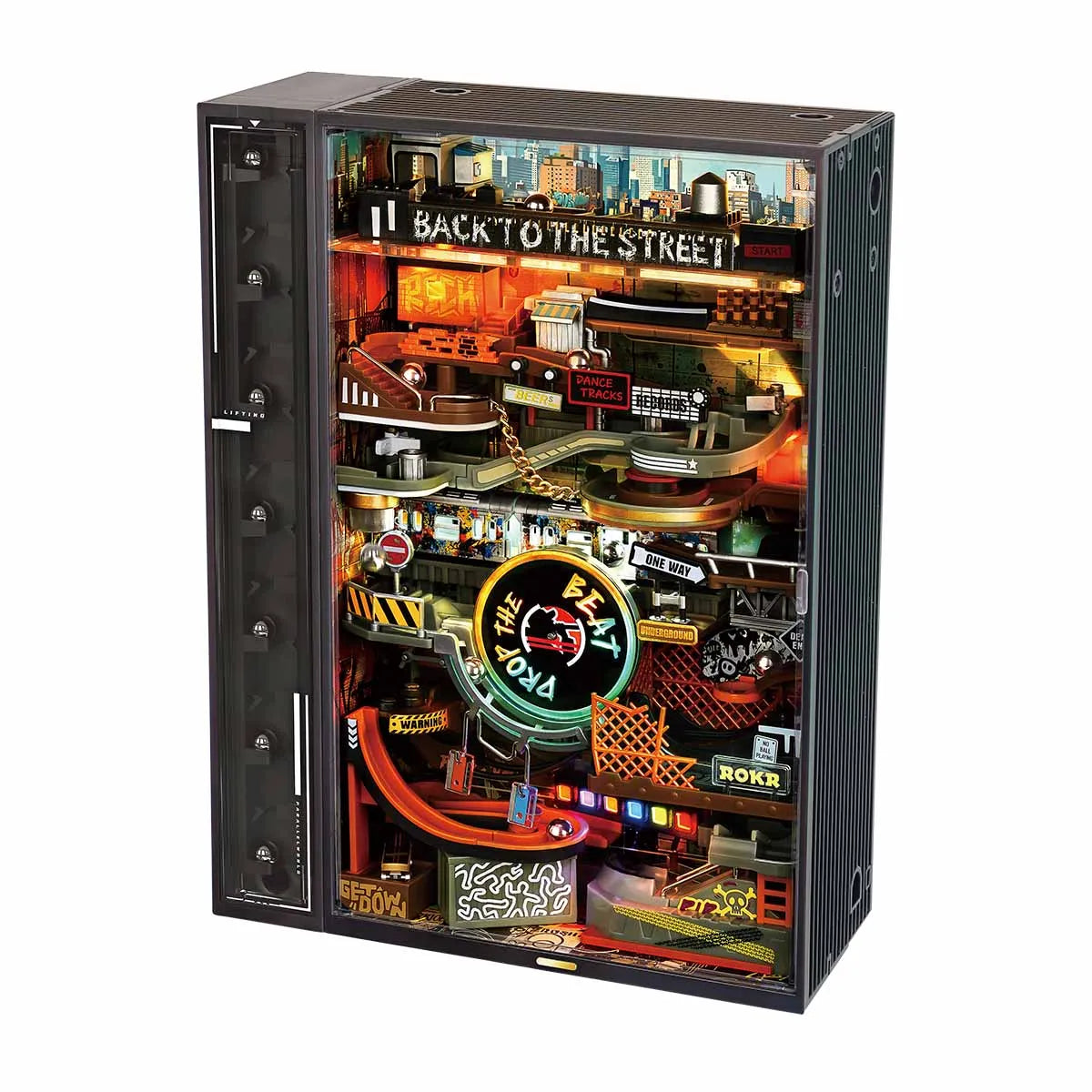 Robotime Rokr Marble Run Cyberpunk 3D Puzzle Model Home Decor