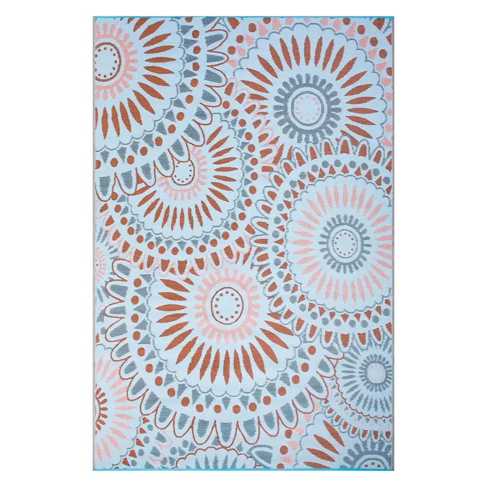 DIXSG Reversible Outdoor Indoor Rug Mat Waterproof Patio Garden