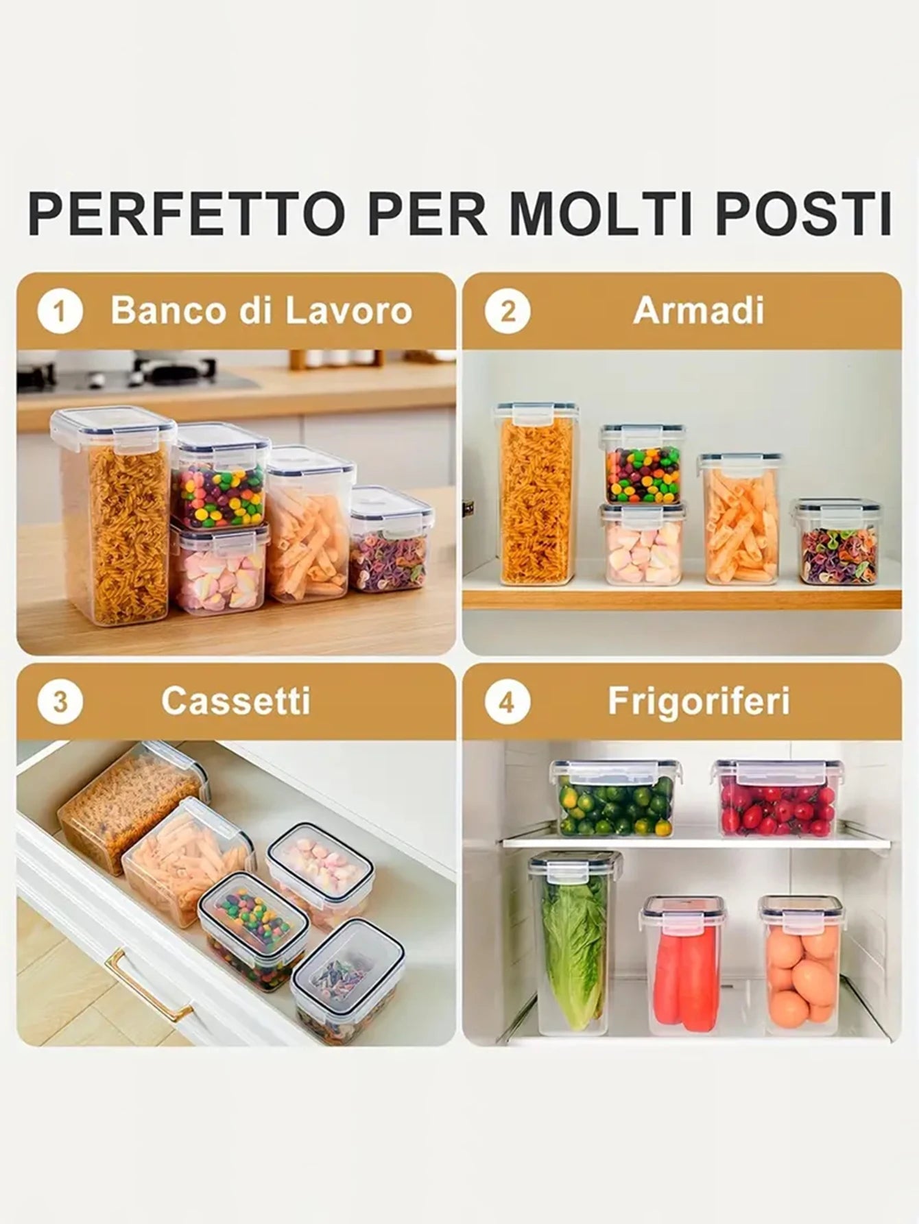 36-Piece Stackable Food Storage Containers