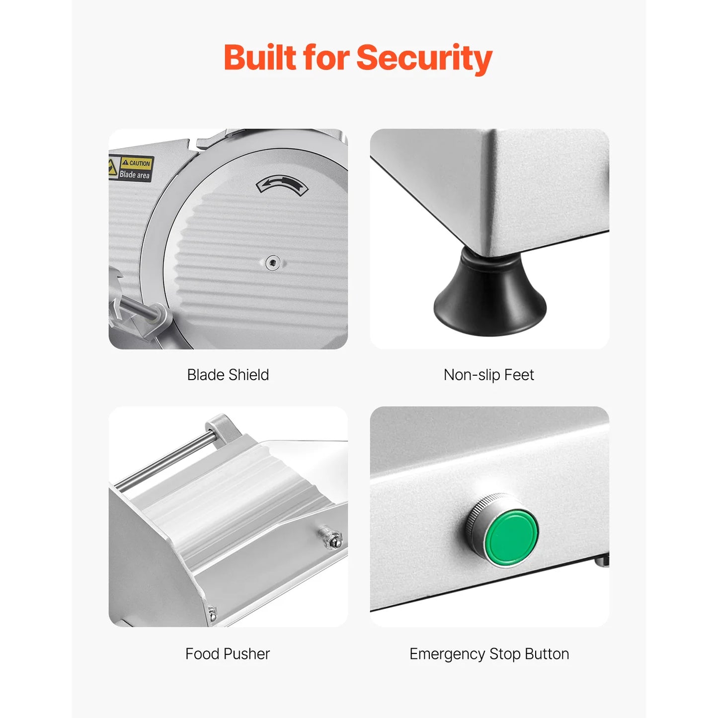 SucceBuy 180W Commercial Meat Slicer With Premium 65Mn Blade