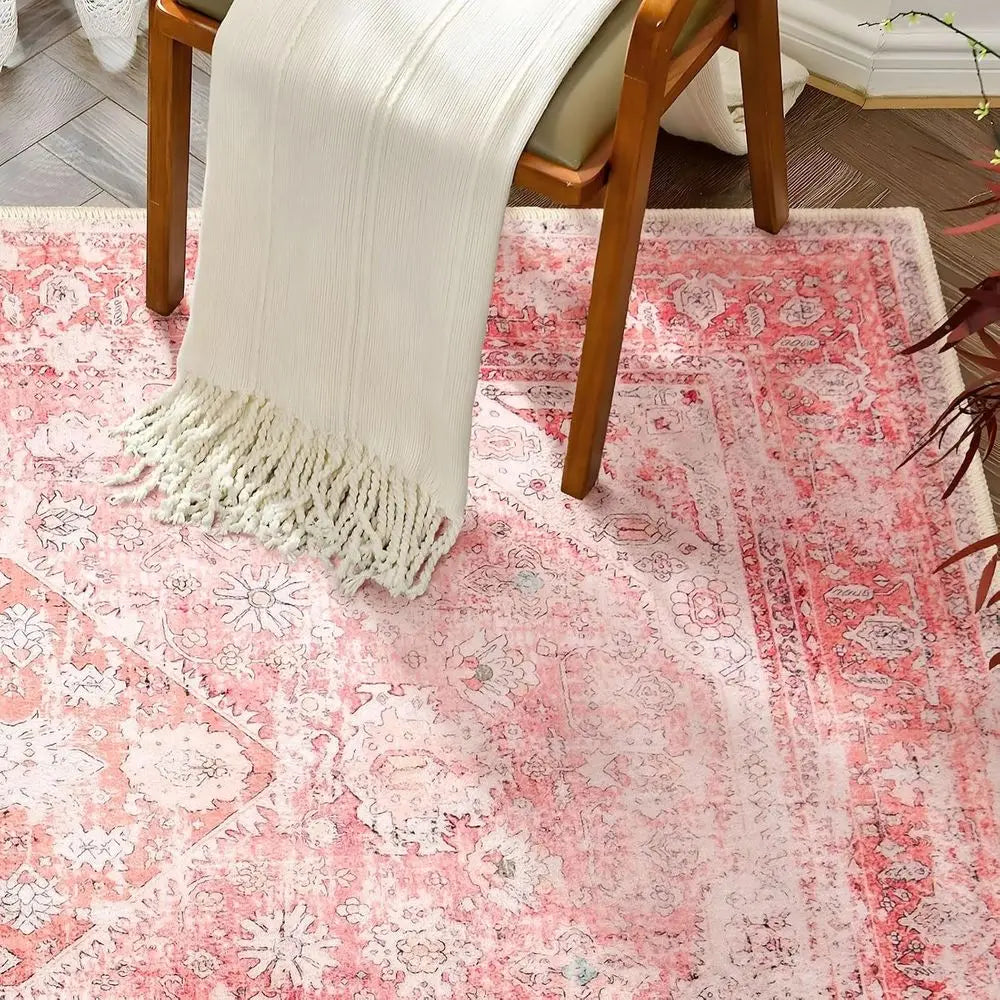 Bohemian Area Rug For Girls Bedroom Washable Non Slip