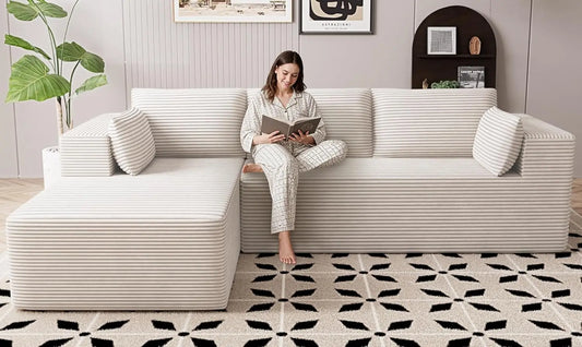 Cloud Sectional L Shaped Couch Modular Living Room Sofa