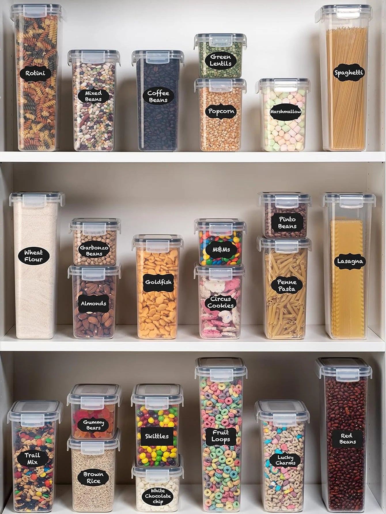 36-Piece Stackable Food Storage Containers