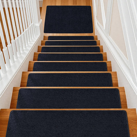 NONECN Luxury Carpet Stair Treads Non Slip Indoor Protectors